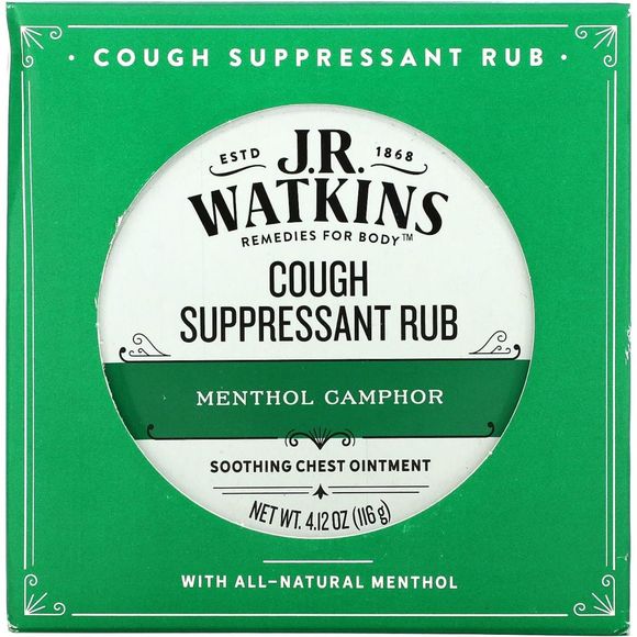 JR Watkins | Original | Menthol Camphor | Relieve Cough | Ointment/Rub | 4.1 oz - Picture 1 of 9